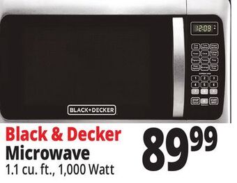 Ocean State Job Lot Black + decker 1000w stainless steel microwave oven offer