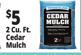 Ocean State Job Lot Timberline cedar mulch, 2 cu ft offer