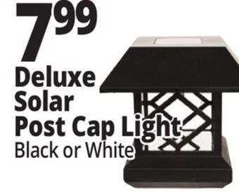 Ocean State Job Lot Deluxe solar post cap light, white finish offer