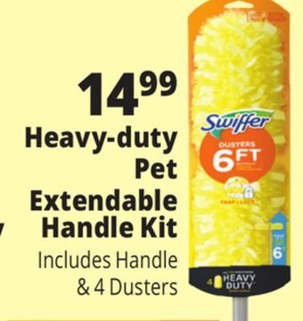 Ocean State Job Lot Swiffer dusters heavy-duty super extendable handle 5-piece dusting kit, 6' offer