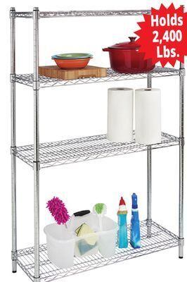Ocean State Job Lot 4-tier heavy-duty wire shelving offer