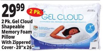 Ocean State Job Lot Purelux shapeable gel memory foam comfort pillows, 2-count offer