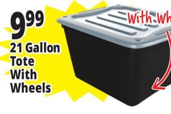 Ocean State Job Lot Gracious living tote with lid, 21 gal offer