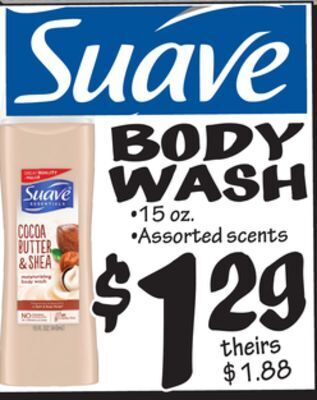 Ollie's Suave body wash offer