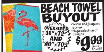 Ollie's Beach towel buyout offer
