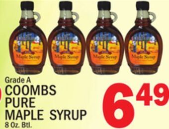 C Town Coombs pure maple syrup offer