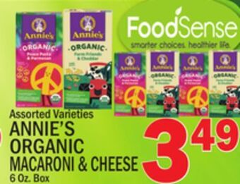 C Town Annie's organic macaroni & cheese offer