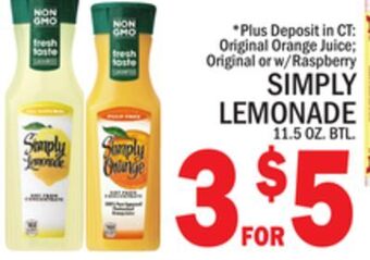 C Town Simply lemonade offer