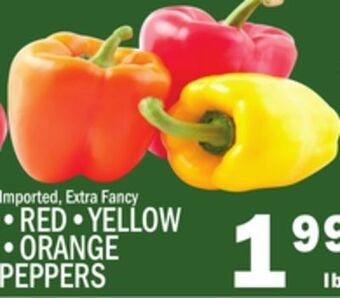 C Town • red • yellow • orange peppers offer