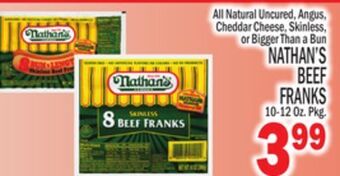 C Town Nathan's beef beef franks offer