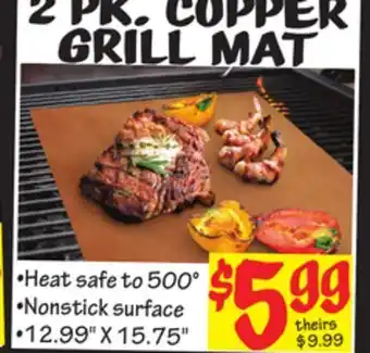 Ollie's 2 pk. copper grill mat offer