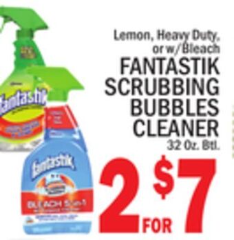 C Town Fantastik scrubbing bubbles cleaner offer