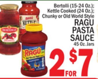 C Town Ragu pasta sauce 45 oz. jars offer