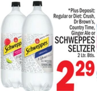 C Town Schweppes seltzer offer