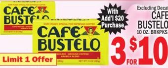 C Town Cafe bustelo offer