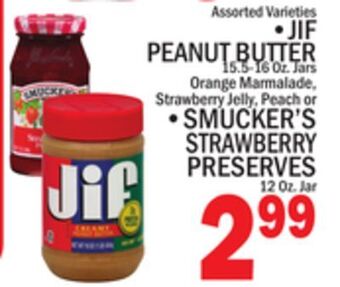 C Town • jif peanut butter 15.5-16 oz. jars offer