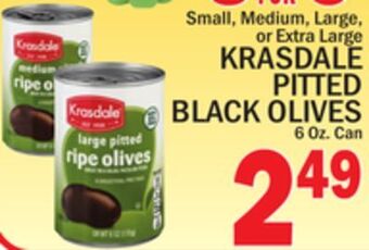 C Town Krasdale pitted black olives offer