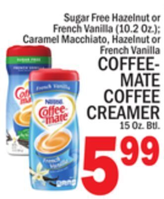 C Town Coffee-mate coffee creamer 15 oz. btl. offer