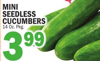 C Town Mini seedless cucumbers offer