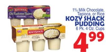 Bravo Supermarkets Kozy shack pudding offer