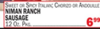 C Town Niman ranch sausage offer