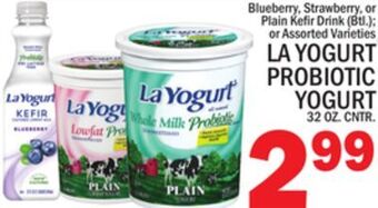 C Town La yogurt probiotic yogurt 32 oz. cntr. offer