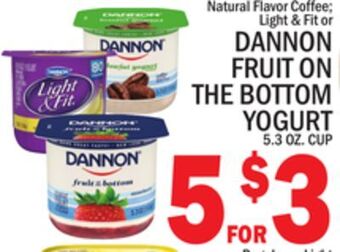 C Town Dannon fruit on the bottom yogurt offer