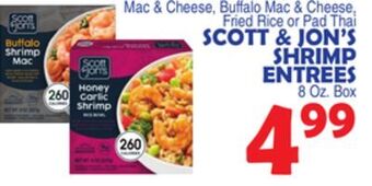 Bravo Supermarkets Scott & jon's shrimp entrees offer