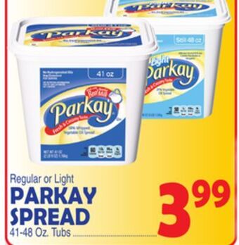 Bravo Supermarkets Parkay spread offer