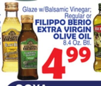 Bravo Supermarkets Filippo berio extra virgin olive oil offer