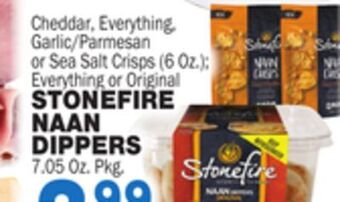 Bravo Supermarkets Stonefire naan dippers, 7.05 oz. pkg. offer