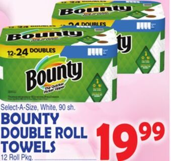 Bravo Supermarkets Bounty double roll towels offer
