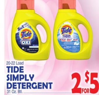 Bravo Supermarkets Tide simply detergent offer