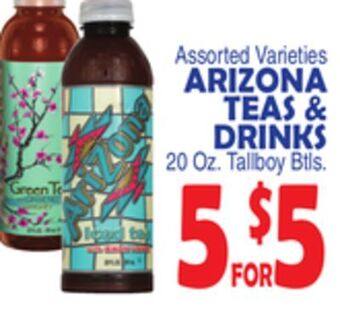 Bravo Supermarkets Arizona teas & drinks offer