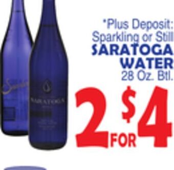 Bravo Supermarkets Saratoga water offer