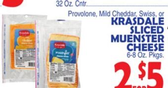 Bravo Supermarkets Krasdale sliced muenster cheese offer