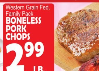 Bravo Supermarkets Boneless pork chops offer