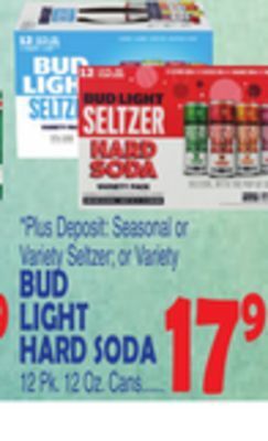 Bravo Supermarkets Bud light hard soda offer