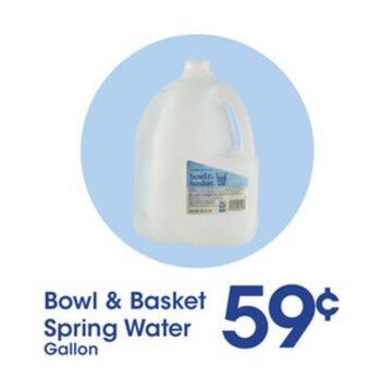 Price Rite Bowl & basket spring water offer
