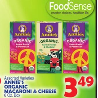 Bravo Supermarkets Annie's organic macaroni & cheese offer