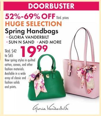 Boscov's Spring handbags offer