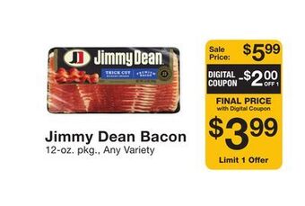 Fairway Store Market Jimmy dean bacon offer