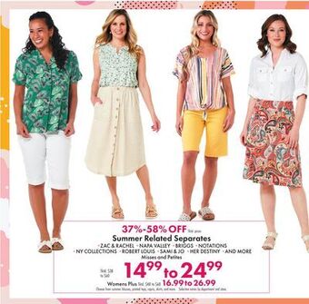Boscov's Summer related separates offer