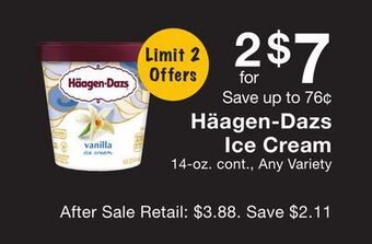 Fairway Store Market Ice cream offer