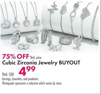 Boscov's Cubic zirconia jewelry buyout offer