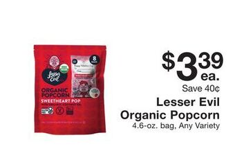 Fairway Store Market Lesser evil organic popcorn offer