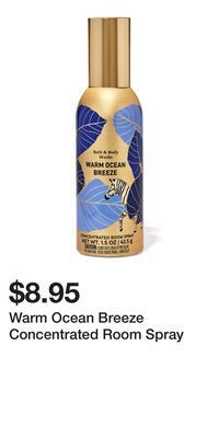 Bath & Body Works Warm ocean breeze concentrated room spray offer