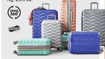 JC Penney American tourister nxt 21 hardside luggage offer