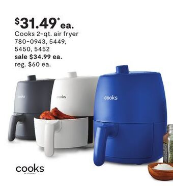 JC Penney Cooks 2-qt. air fryer offer