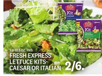 Kings Food Markets Fresh express lettuce kits offer